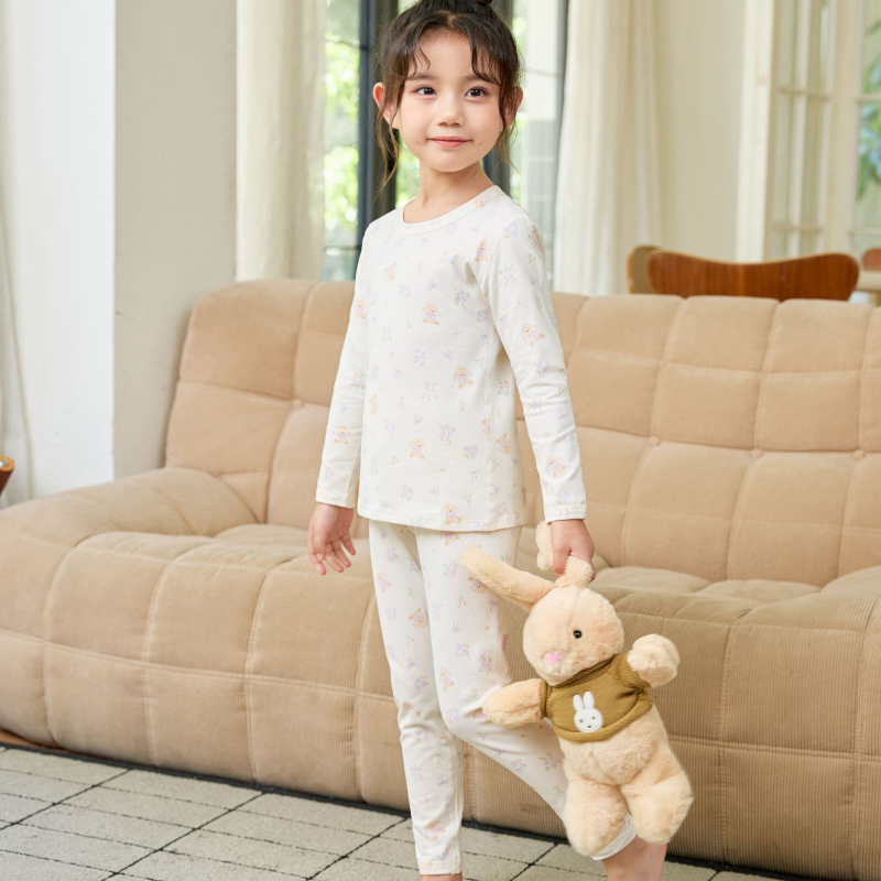 Vaikų komplektas su viršutine ir kelnerėmis rudens-žiemos sezonui, unisex, 95% medvilnė su Lycra, švelnus apdaila (brushed audinys), klasė A, vaikams nuo 8 metų, ūgis >140 cm