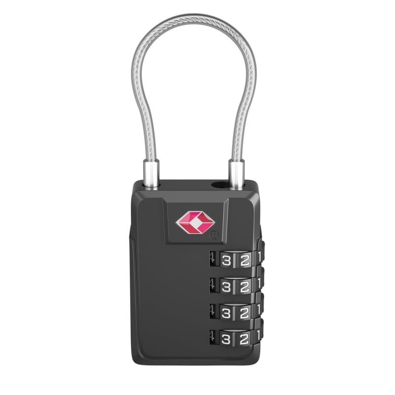 JLGY TSA poggyász zár jelszóval - cinkötvözet, modell TSA customs lock, rúd vastagsága 3 mm, rudak közötti távolság 15 mm