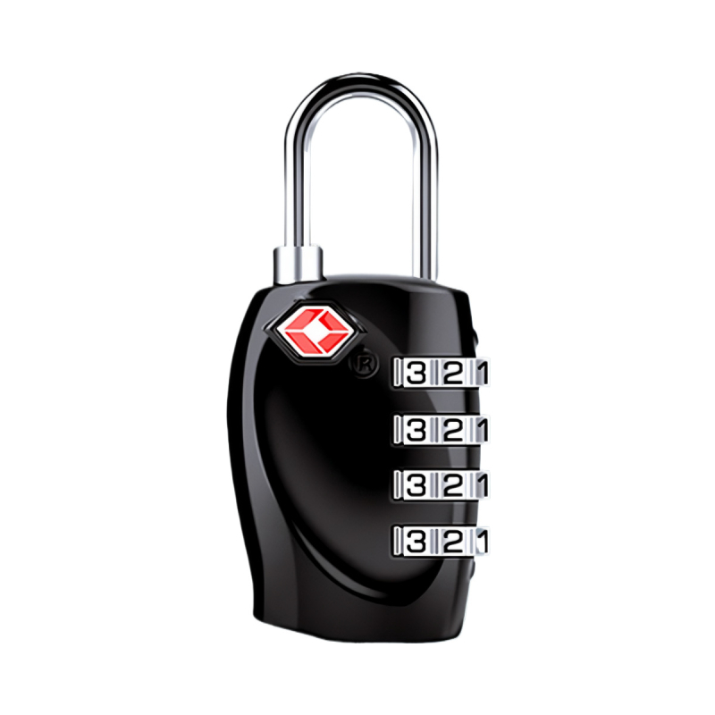 JLGY TSA poggyász zár jelszóval - cinkötvözet, modell TSA customs lock, rúd vastagsága 3 mm, rudak közötti távolság 15 mm