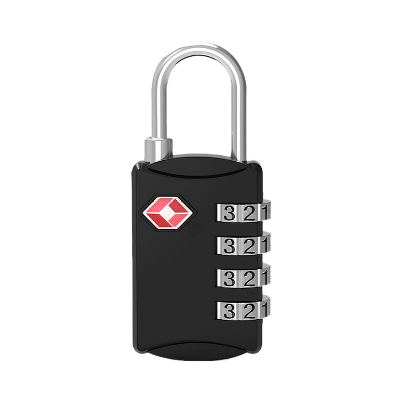 JLGY TSA poggyász zár jelszóval - cinkötvözet, modell TSA customs lock, rúd vastagsága 3 mm, rudak közötti távolság 15 mm