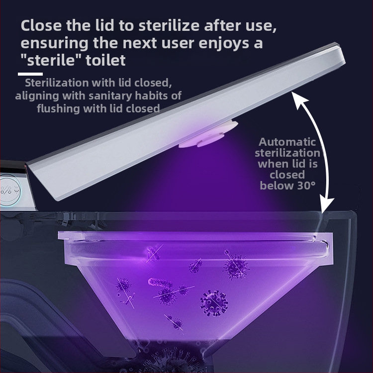 Стерилизатор за тоалетна USB презареждаем UV-C за премахване на миризми, ABS, IP55, напрежение ≤36V