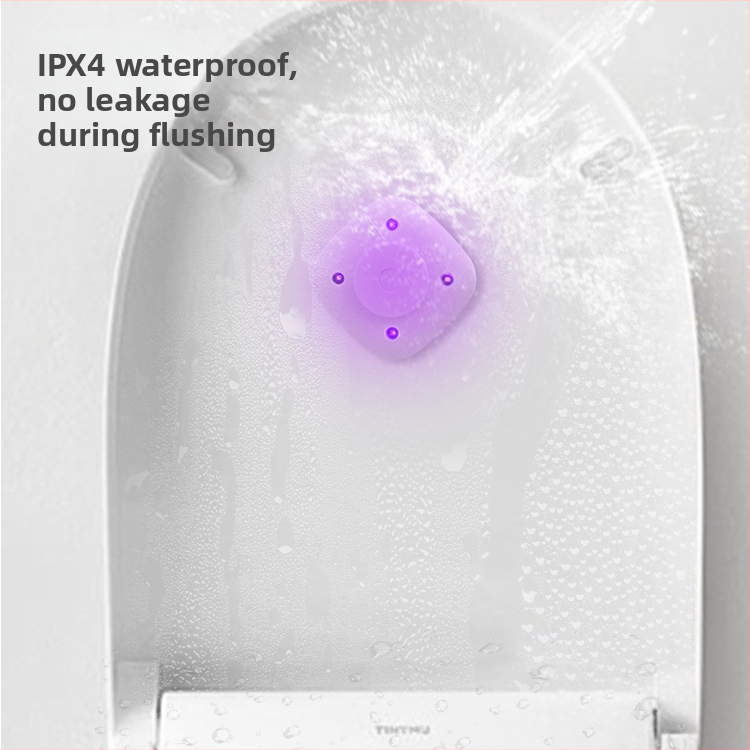 Стерилизатор за тоалетна USB презареждаем UV-C за премахване на миризми, ABS, IP55, напрежение ≤36V