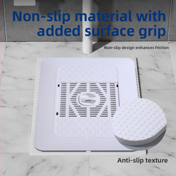 Капак за клек тоалетна | ABS/PP пластмаса | Дезодориращ капак за клек тоалетна | Удебелена конструкция | Анти‑плъзгащ дизайн | Нов китайски стил