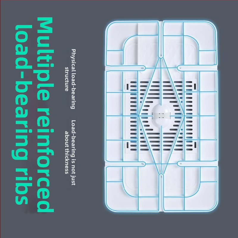 Капак за клек тоалетна | ABS/PP пластмаса | Дезодориращ капак за клек тоалетна | Удебелена конструкция | Анти‑плъзгащ дизайн | Нов китайски стил