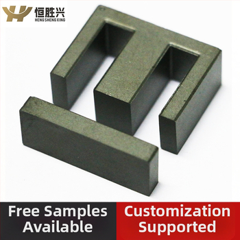 EI40 magnētiskais kodols augstas frekvences augstas jaudas transformatoriem — MnZn ferīts, sākotnējā permeabilitāte 2300, taisnstūra koeficients 5