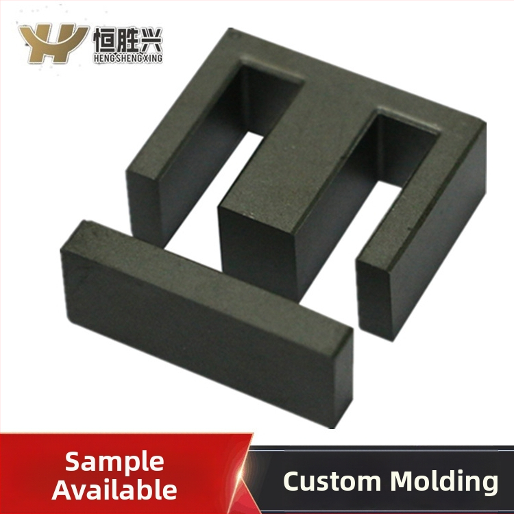 EI40 magnetinis brandu didelio dažnio didelio galingumo transformatoriams — MnZn ferritas, pradinė magnetinė laidumas 2300, stačiakampio santykis 5