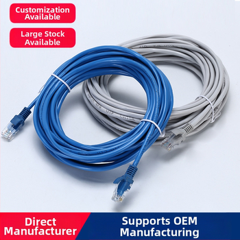 Cat5 Ethernet kabelis, vidaus/ lauko naudojimui, RJ-45 jungtis, pasuktos poros, aliuminio-magnio laidininkas, skirtas kompiuteriams ir jungikliams