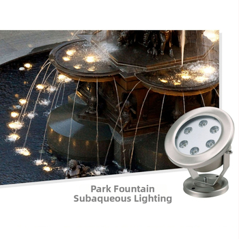 Pod vodou svetlo pre vodné efekty, model Yt-sxd-04, výkon 12–36 W, napätie 24 V, IP68, svetelný tok 1500 lm