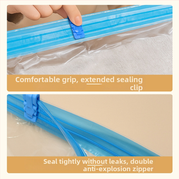 Ceļojumu vakuuma kompresijas soma drēbēm ar roku vēršanas mehānismu un pumpu, PET+PE materiāls, 180 gab., kastē, 2022. gada iesniegšana