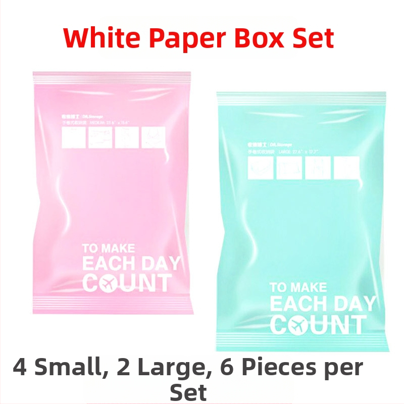 6 gab Roll-Up vakuuma uzglabāšanas maisiņu komplekts — PA + PE materiāls, ūdensnecaurlaidīgs