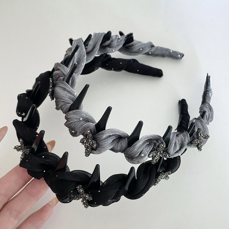 Beji Rabbit лента за коса от мрежеста материя, ръчна изработка, сладък стил