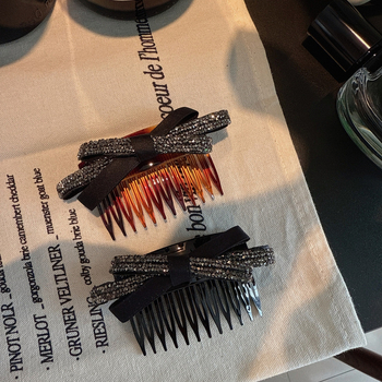 Ακρυλική φουρκέτα μαλλιών σε σχήμα φιόγκου, χειροποίητη, γυναικείος στυλ, για το πίσω μέρος του κεφαλιού