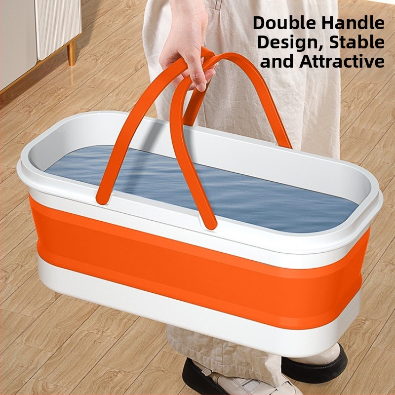 Sulankstomas kibiras mopui, stačiakampio formos, su funkcija išspaudimui, grindų plovimui ir automobilių plovimui (Medžiaga: PP; Prekės ženklas: Home storm; Išleidimo data: ruduo 2025; Svoris: 0.55 kg)