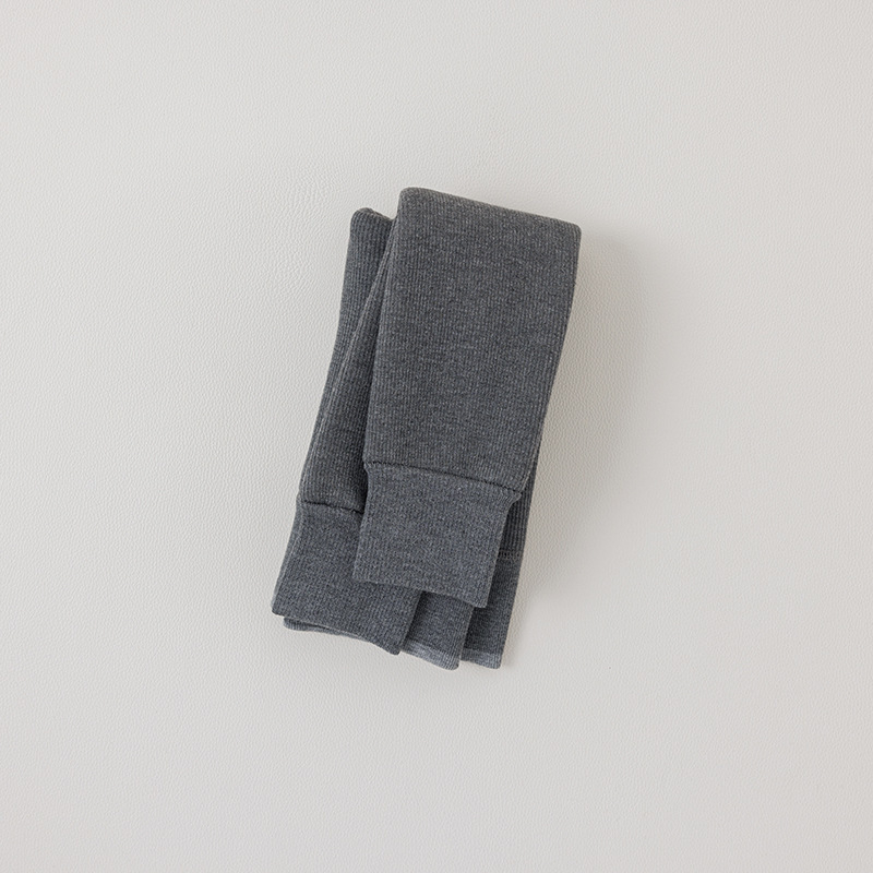 Colanți pentru fetițe, toamnă–iarna, cu deschidere la zona inghinală, lungime 9/10, talie înaltă, 90% poliester