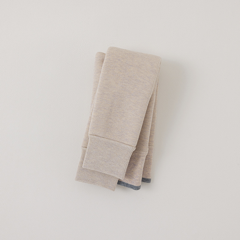 Colanți pentru fetițe, toamnă–iarna, cu deschidere la zona inghinală, lungime 9/10, talie înaltă, 90% poliester