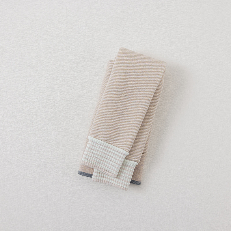 Colanți pentru fetițe, toamnă–iarna, cu deschidere la zona inghinală, lungime 9/10, talie înaltă, 90% poliester