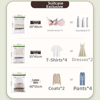 Ceļojumu kompresijas uzglabāšanas soma – ruļļa tips, PA+PE materiāls, modelis Journey