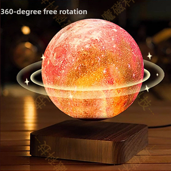 Magnetinės levitacijos Galaktinės Mėnulio lemputė — 3D spausdinimas, išmanus nakties apšvietimas, modelis Sim10-gw5, CE sertifikatas