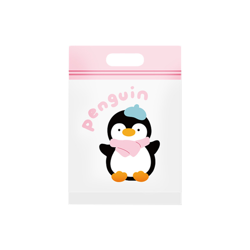 Pungi de depozitare pentru călătorii cu închidere etanșă, PE material, formă cubică, pentru depozitarea lenjeriei, stil Cartoon Cute