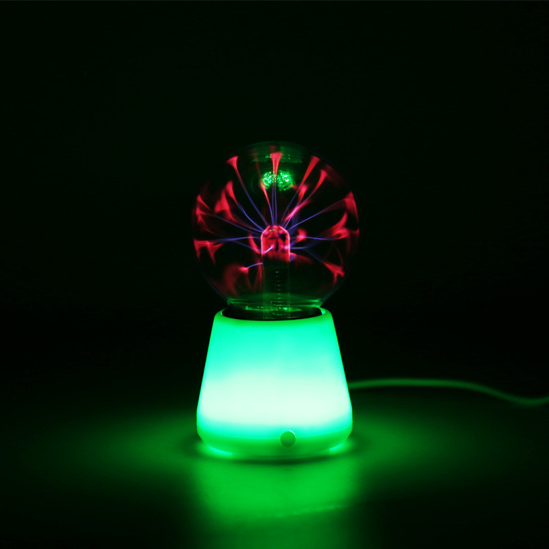 USB Ion Ball éjszakai fény üvegburás lámpabúrával, ≤36V, gombkapcsoló, konnektoros tápegység, környezeti fény