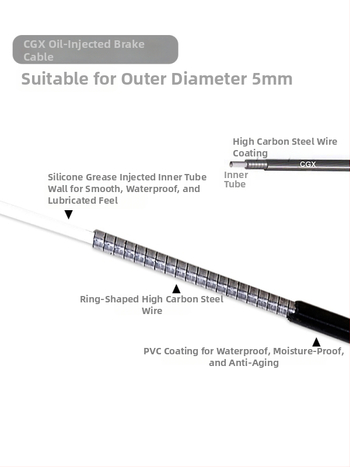 Eļļas uzpildes bremžu un pārnesumu līnijas caurule kalnu/ceļu velosipēdiem, metāls, Lebycle/Lebaike zīmols, pielāgojama, nav importēta