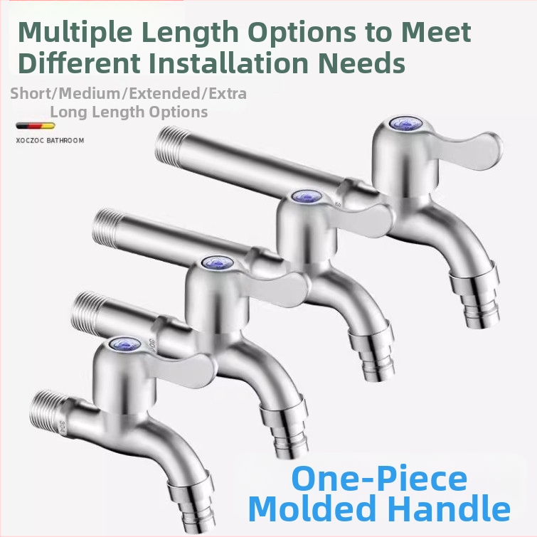 Pesumasinaga kraan 304 roostevabast terasest, seinasse paigaldatav, kiire avamine, kerami disk ventiil, istme diameeter 20 mm