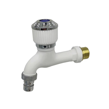 Кран за пералня, PP материал, керамичен дисков клапан, резбова връзка, 0-75°C