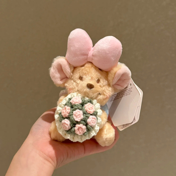 Plüüžist kottide ripats liblika fe ja väikese karu motiiviga — suvi 2025, siseruumide dekor, kottidele riputatav