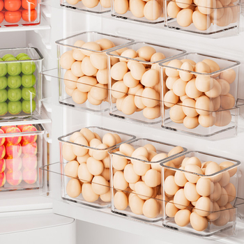 Olu laikymo dėžutė šaldytuvo šoninėms durims, šviežumo laikymas vaisiams ir daržovėms, PET medžiaga, virtuvės saugojimo organizatorius