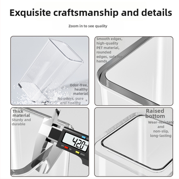 Olu laikymo dėžutė šaldytuvo šoninėms durims, šviežumo laikymas vaisiams ir daržovėms, PET medžiaga, virtuvės saugojimo organizatorius