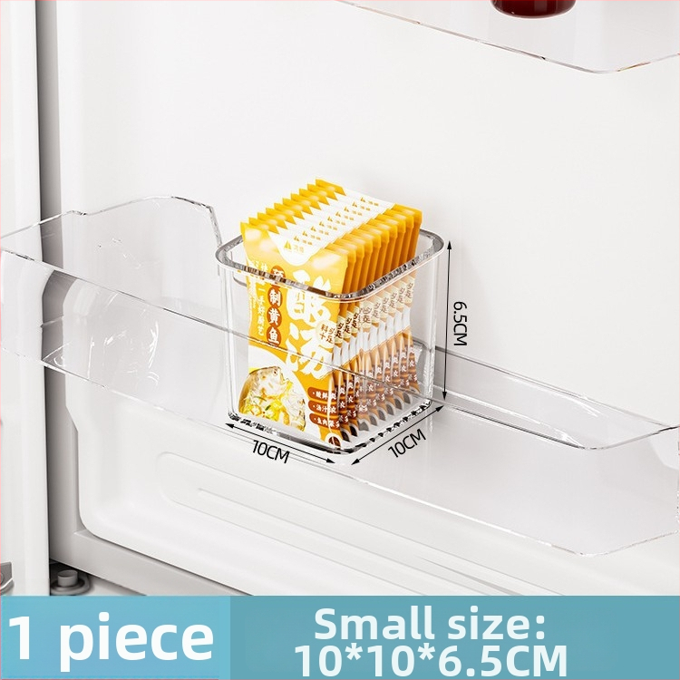 Olu laikymo dėžutė šaldytuvo šoninėms durims, šviežumo laikymas vaisiams ir daržovėms, PET medžiaga, virtuvės saugojimo organizatorius