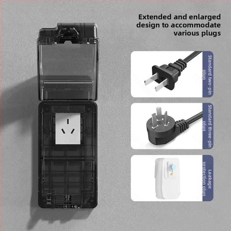 Gudrs tualetes kontaktu ūdensizturīgs vāciņš - sienas uzstādīšana, 10A noplūdes aizsardzība, spriegums 50-440V