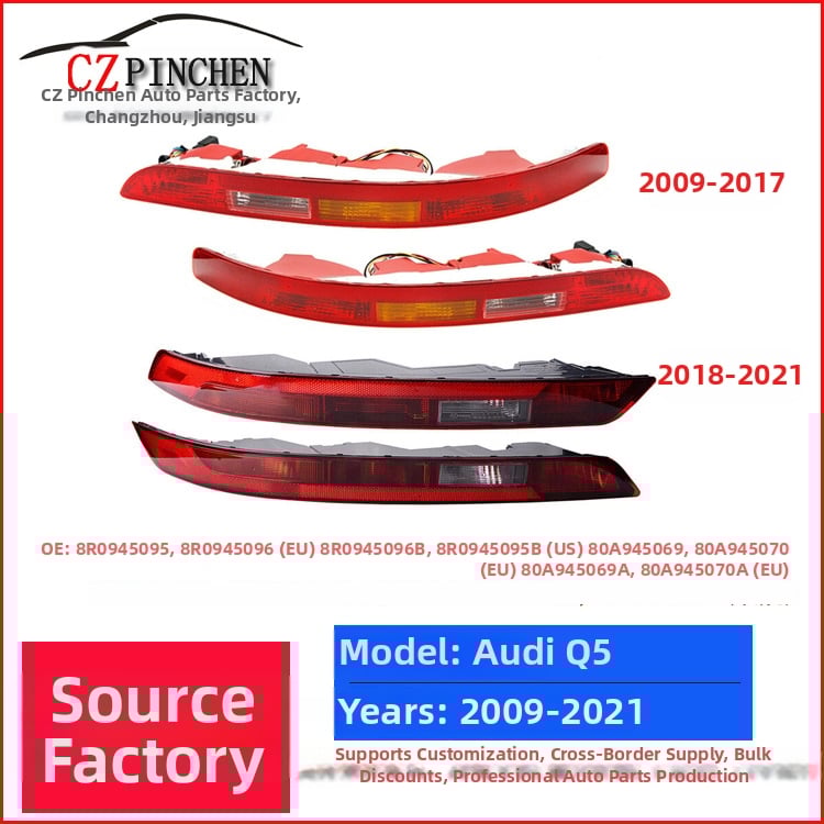 CZPINCHEN Tagumine bamberivalgus Audi Q5 (2009–2021) - PC materjal, mudelid 8R0945095/8R0945096