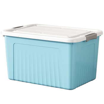 Plastist hoiukarp, mudel 8929, polüpropüleen, maht 40–50 l, klõpsuga kaas, ratastega kaasaskantav.