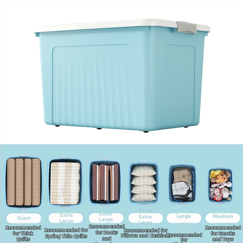 Plastist hoiukarp, mudel 8929, polüpropüleen, maht 40–50 l, klõpsuga kaas, ratastega kaasaskantav.