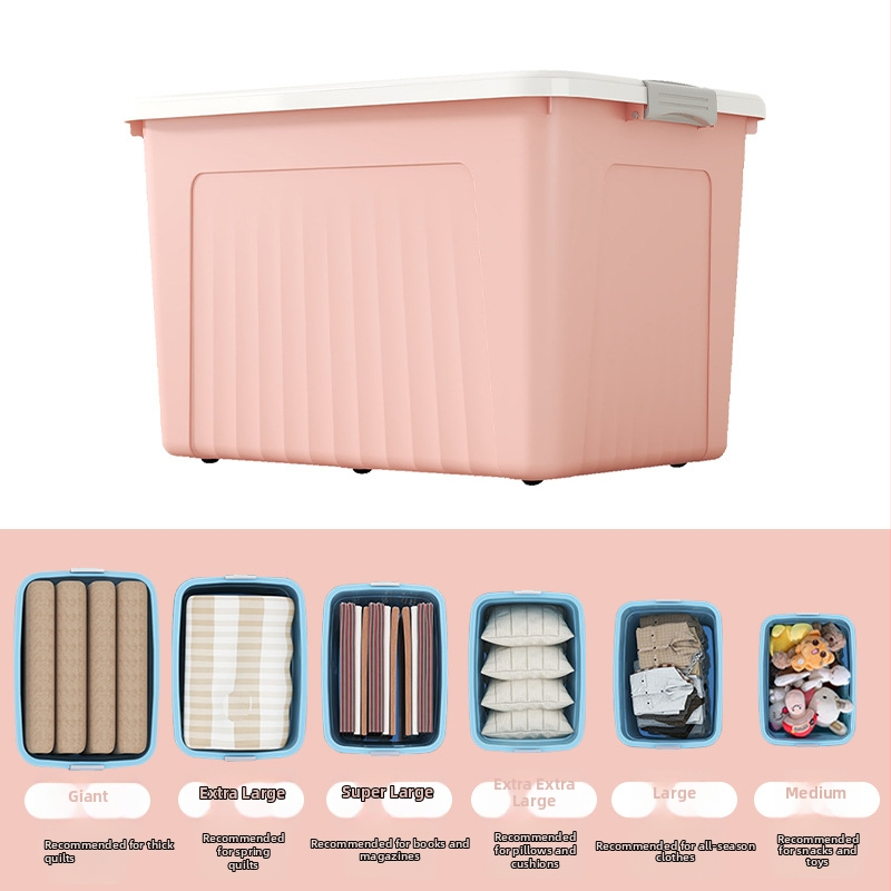 Plastist hoiukarp, mudel 8929, polüpropüleen, maht 40–50 l, klõpsuga kaas, ratastega kaasaskantav.