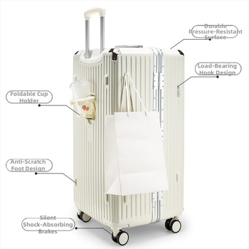 Reisi kohver ABS/PC materjalist, suur maht, universaalsed rattad, latch-tüüpi sulgumine, antibakteriaalne ja vargusvastane kaitse