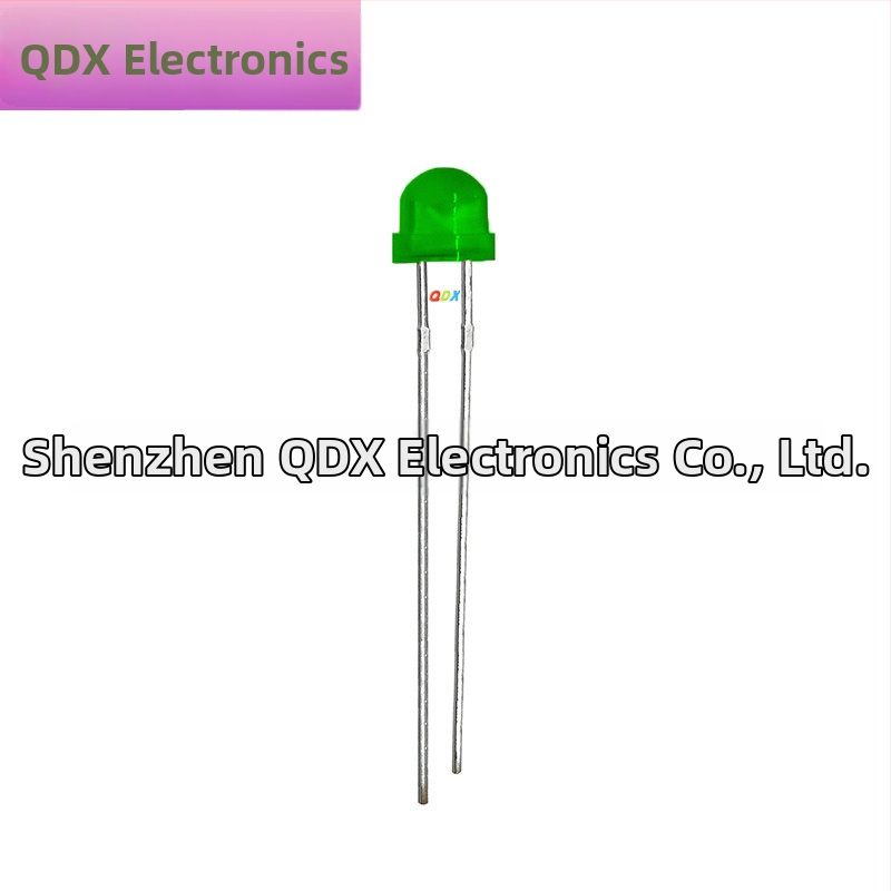 LED pērlītes ar difūzu lēcu, straw-hat forma, 20 mA, 1,8–2,2 V, 0,06 W, San'an čips, 120° staru leņķis