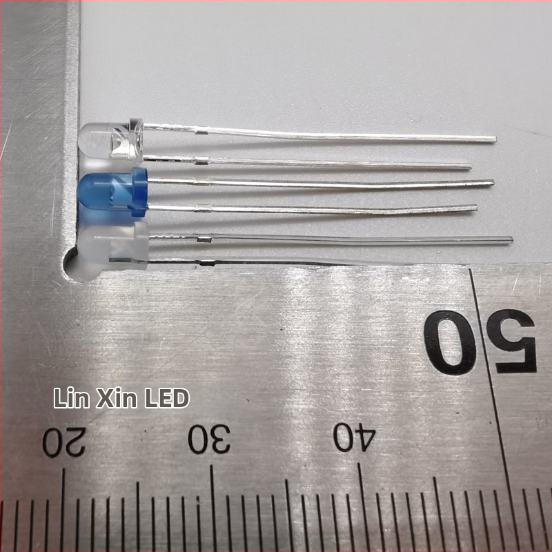 3.0mm mărgele LED, 20mA, 2.8-3.4V, 0.06W, 460-475nm, cip Sanan