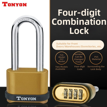 4-ratų kombinuotas užraktas studentų bendrabutyje ir lauko naudojimui – varinis korpusas, modelis K25008