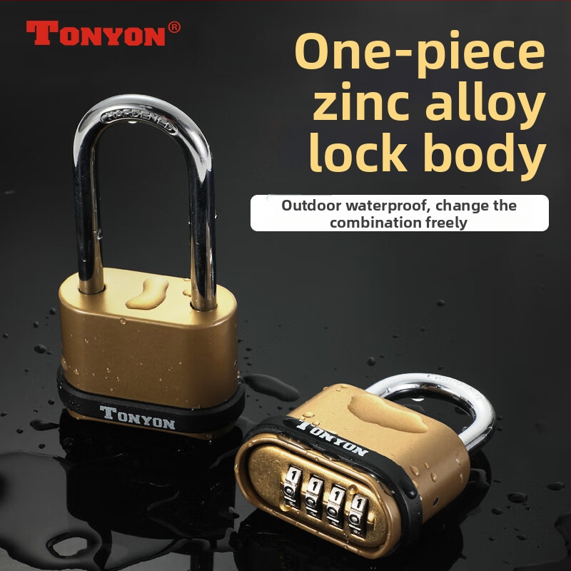 4-ratų kombinuotas užraktas studentų bendrabutyje ir lauko naudojimui – varinis korpusas, modelis K25008