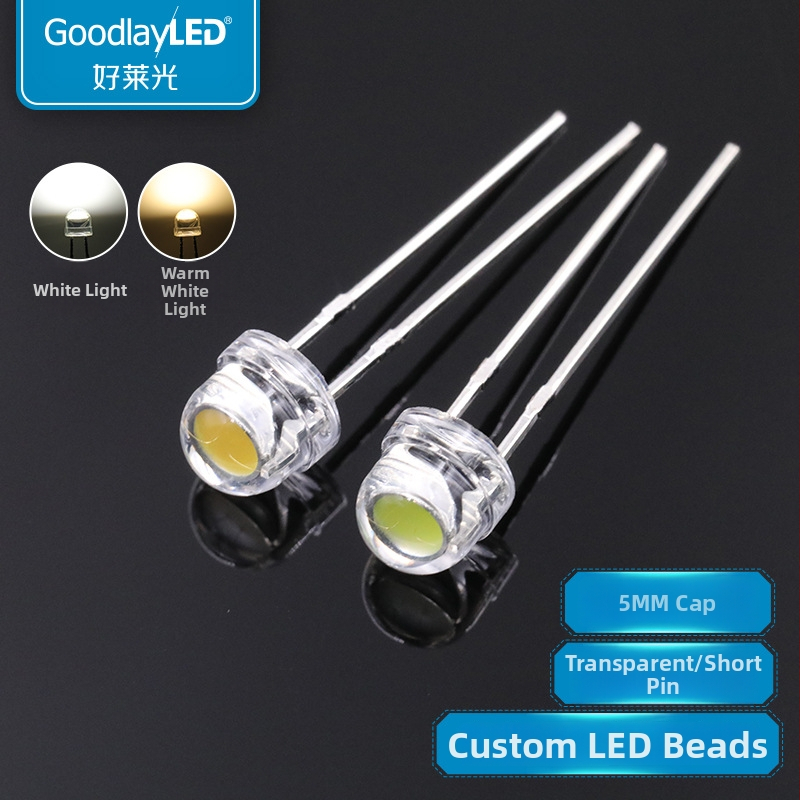 LED diode ar salmu cepuri - 0,5W, 3,0–3,4V, 150mA, 120° starojums, Sanan čips