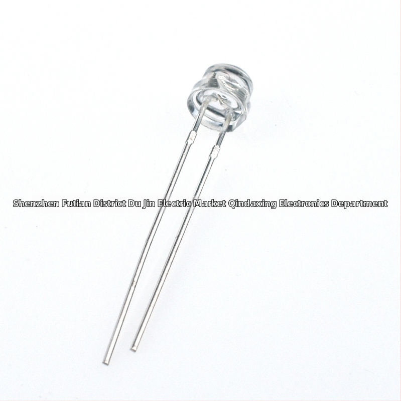 F5 LED diodes ar salmu cepuri, 3.0–3.2V, 20 mA, 0.1W, CRI 70–80, gaismas leņķis 45°