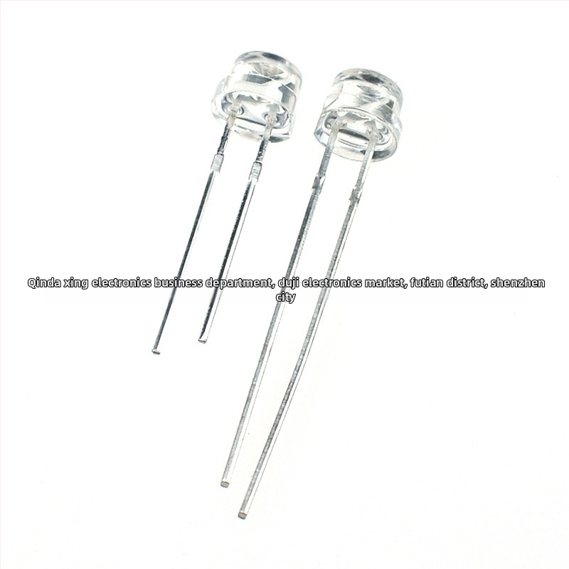 F5 LED diodes ar salmu cepuri, 3.0–3.2V, 20 mA, 0.1W, CRI 70–80, gaismas leņķis 45°