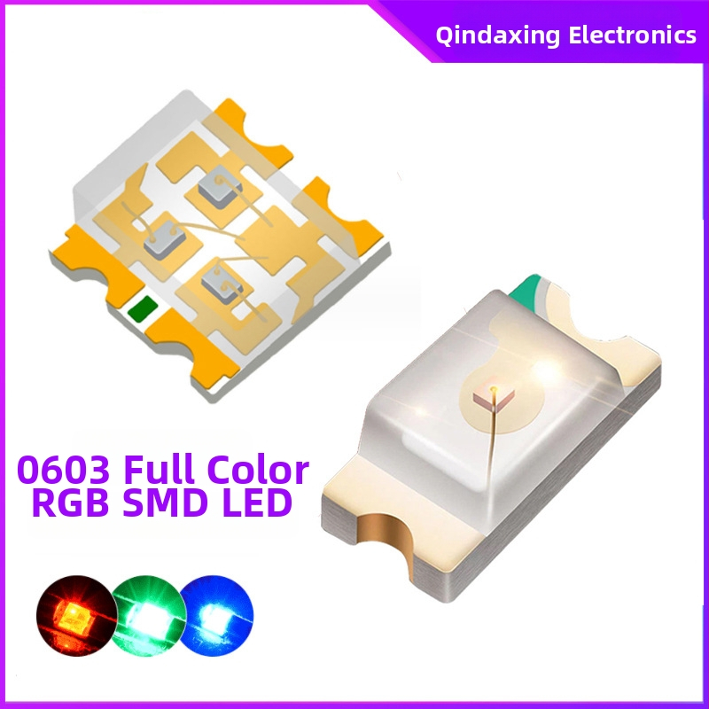 1615 RGB LED lodītes, 2,8–3,0 V, 20 mA, 0,06 W, CRI > 90, gaismas leņķis 120°