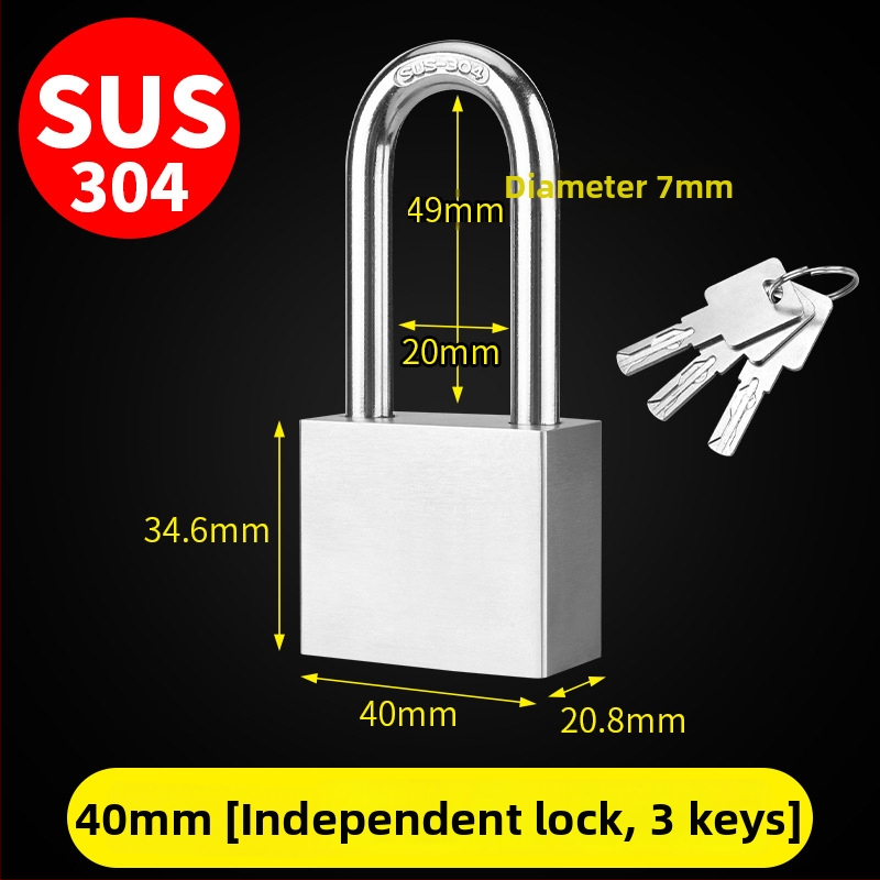 Lauko spyna kiemui — nerūdijančio plieno, paprasto atidarymo, Gu Rui prekės ženklas, skirtas kitiems taikymo atvejams