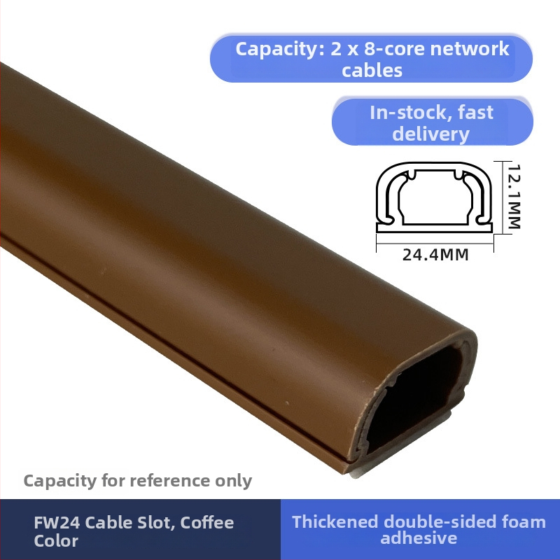 Xinheng FW24 Povrchovo montovaný káblový kanál – PVC, pre kancelárie, obchodné centrá, dielne, továrne, domy a hotely