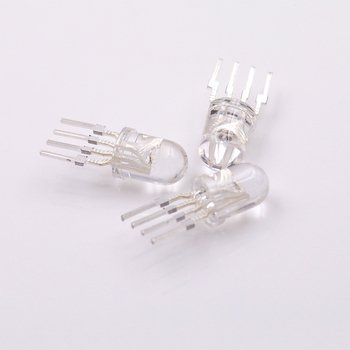 Element LED RGB, 4 pini, catod comun/anod comun, distanță între pini 1,74 mm, înaltă luminozitate, personalizare