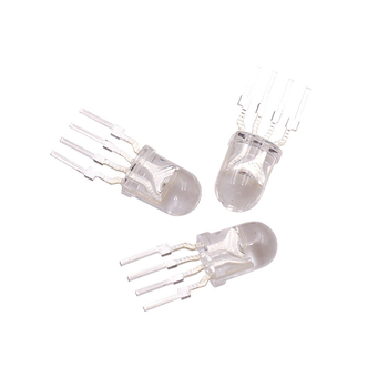 Element LED RGB, 4 pini, catod comun/anod comun, distanță între pini 1,74 mm, înaltă luminozitate, personalizare