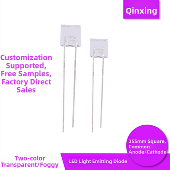 LED granulės be elektrodų, linijinės dviejų spalvų, Cree lustas, geležies substratas, 20 mA prie 1.8–3.4 V